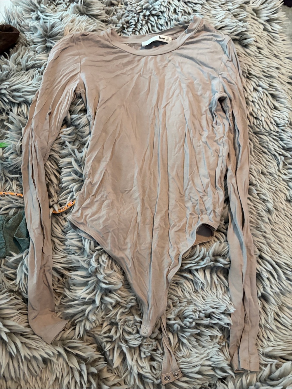 Wilfred taupe long sleeve bodysuit